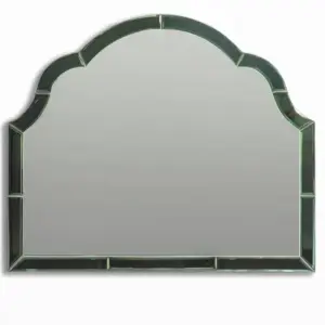 MG Overmantle Green "Venus" Glass-Framed Wall Mirror