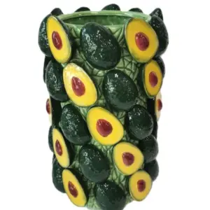MG Large Multi Avocado Ceramic Vase