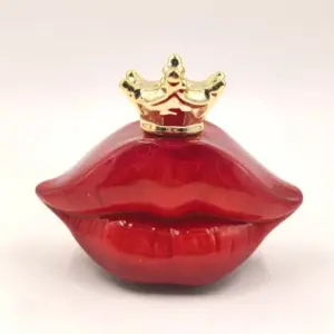 MG "Queen of Lips" Red Ceramic Candle Holder