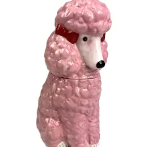 MG Pink Poodle Storage / Cookie Jar
