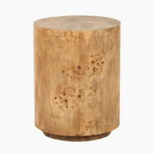 PL Newborough Burr Wood Effect Side Table