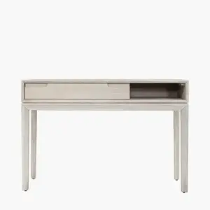 PL Gio White Sand Acacia Wood 1 Drawer Console Table