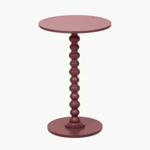 PL Margot Mulberry Wood Bobble Side Table
