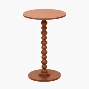 PL Margot Terracotta Wood Bobble Side Table