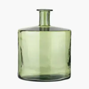PL Forest Green Recycled Glass Bottle Vase