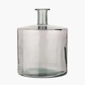 PL Grey Recycled Glass Bottle Vase