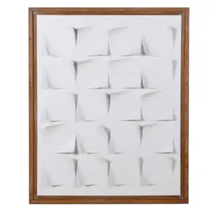 CH Chalk White 3D Framed Wall Art