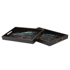Set of 2 Moonlit Sea Trays