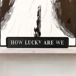 "How Lucky Are We" Black/Silver