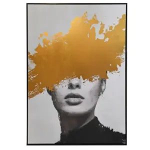 CH Lady Framed Canvas