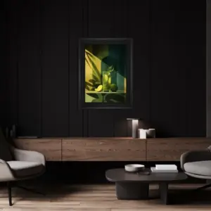 HE Moody Mojito Cocktail Framed Wall Art