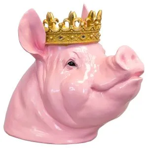 FG Crowned Pigs Head Bust
