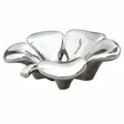 FG 5-Leaf Clover Silver Ceramic Fruit Bowl