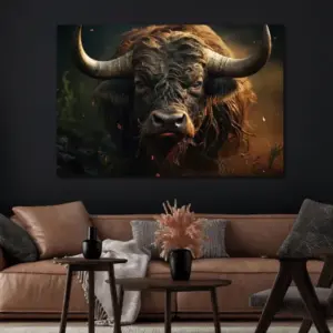 DU Bull Wall Art