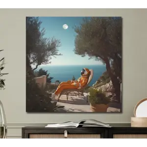 DU Spaceman Moon Bathing