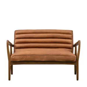 GD Datsun 2 Seater Sofa (Vintage Brown)