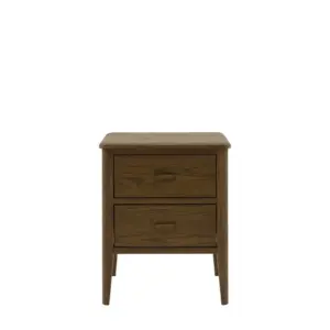 GD Camden 2 Drawer Bedside Walnut