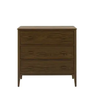 GD Camden 3 Drawer Chest Walnut