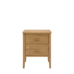 GD Camden 2 Drawer Bedside Natural