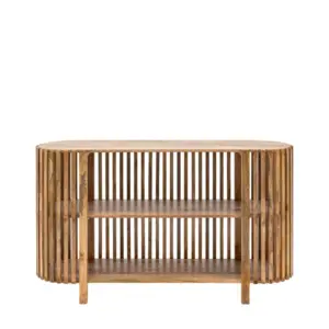 GD Moss Slatted Console Table