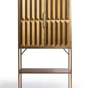MG Industrial Gold "Fitzgerald" Extra-Tall Cabinet with Shelves