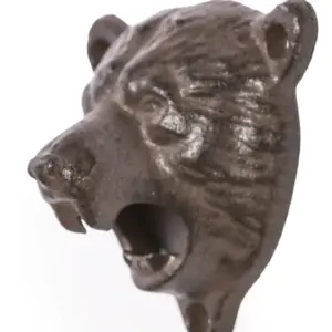 MG Cast Iron Bear Head Wall Mounted Bottle Opener