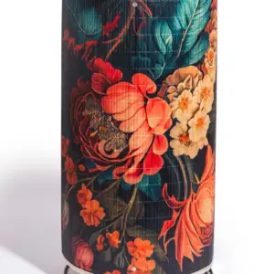 MG Floral Boho Bamboo Side Table 60cm