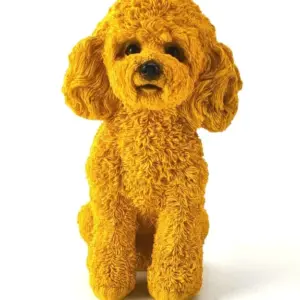 MG Mustard Yellow Poodle Ornament