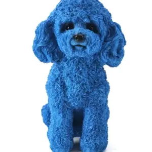 MG Electric Blue Poodle Ornament
