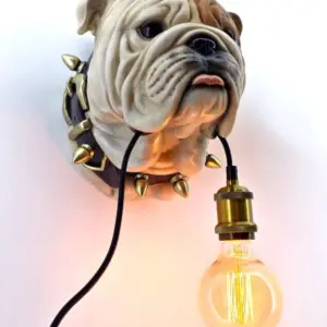 MG Bulldog Head Wall Light
