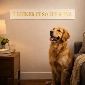 "I Licked It So It's Mine" Cream/Gold
