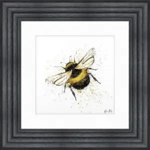 HE Bumble Bee Framed Wall Art 55cm
