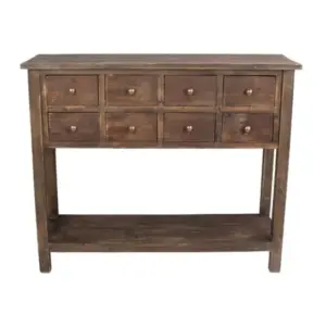 MG Rustic Wooden "Arundel" Multi-Drawer Console Table