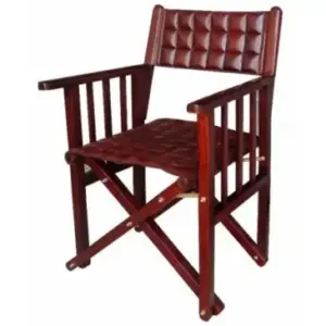 QB Leather Directors Chair