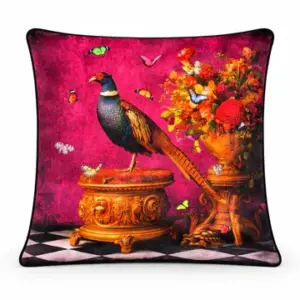 HE Luxury Cushion - Curiosity Pheasant