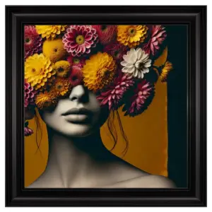 Flower Face Lady Left