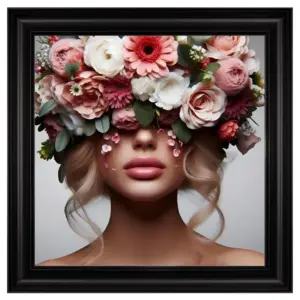 Flower Face Lady White