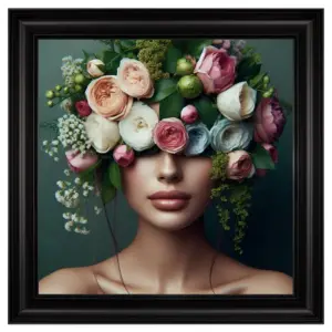 Flower Face Lady Green