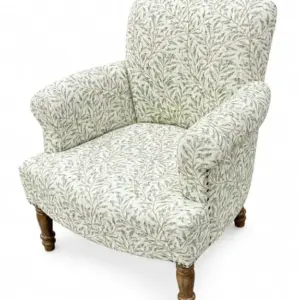 MG Green "Willow Boughs" William Morris Patterned Occasional Armchair