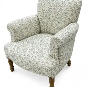 MG Blue "Willow Boughs" William Morris Patterned Occasional Armchair