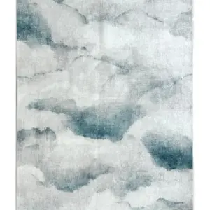 MG Blue "Cloudburst" 230x160cm Rug - Washable