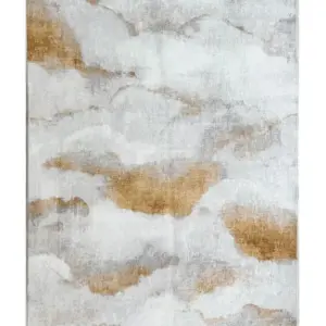 MG Yellow "Cloudburst" 230x160cm Rug - Washable