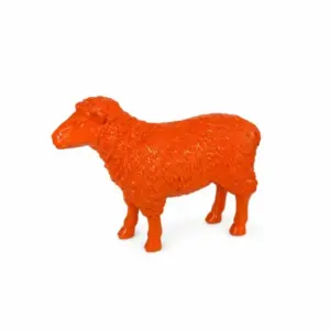 MG Medium Orange Sheep Figure