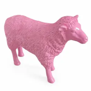 MG Large Bright Pink Sheep Figure