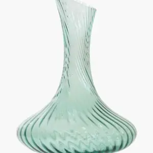 US Twist Glass Wine Decanter - Green