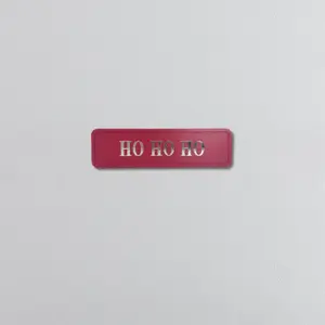 "Ho Ho Ho" Red/Silver