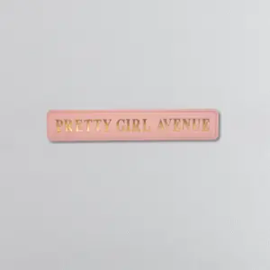 "Pretty Girl Avenue" Pink/Gold