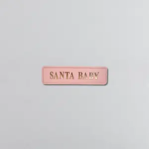 "Santa Baby" Pink/Gold