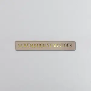 "Scrumdiddlyumptious" Pebble/Gold