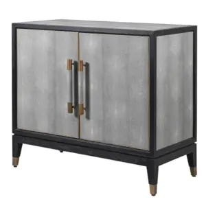 Oak & Shagreen 2 Door Cupboard
